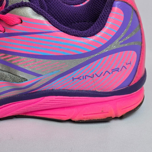 Saucony Kinvara 4 Running Shoes, Pink/Gray/Purple, Women's 6M, Fair/Good Used - Picture 11 of 16